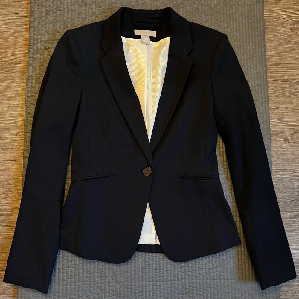 H&M Navy Blue Blazer Sz 2